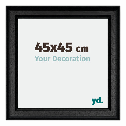 Londen Wooden Photo Frame 45x45cm Black Front Size | Yourdecoration.co.uk