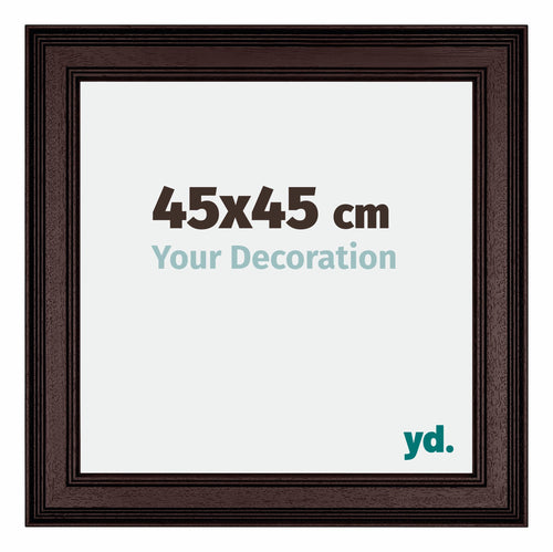 Londen Wooden Photo Frame 45x45cm Brown Wenge Front Size | Yourdecoration.co.uk