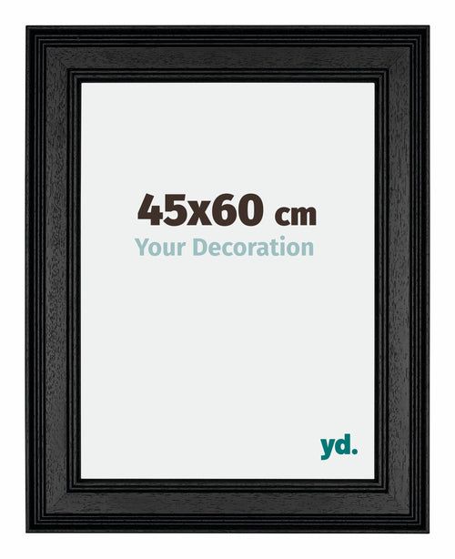 Londen Wooden Photo Frame 45x60cm Black Front Size | Yourdecoration.co.uk