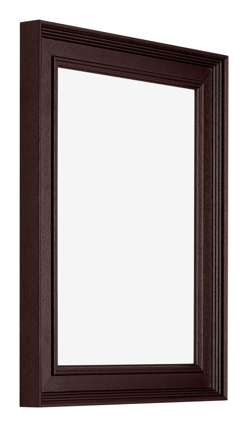 Londen Wooden Photo Frame 45x60cm Brown Wenge Front Oblique | Yourdecoration.co.uk