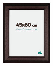 Londen Wooden Photo Frame 45x60cm Brown Wenge Front Size | Yourdecoration.co.uk