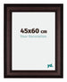 Londen Wooden Photo Frame 45x60cm Brown Wenge Front Size | Yourdecoration.co.uk