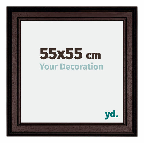 Londen Wooden Photo Frame 55x55cm Brown Wenge Front Size | Yourdecoration.co.uk