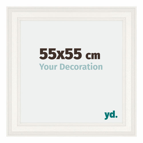 Londen Wooden Photo Frame 55x55cm White Front Size | Yourdecoration.co.uk