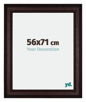 Londen Wooden Photo Frame 56x71cm Brown Wenge Front Size | Yourdecoration.co.uk