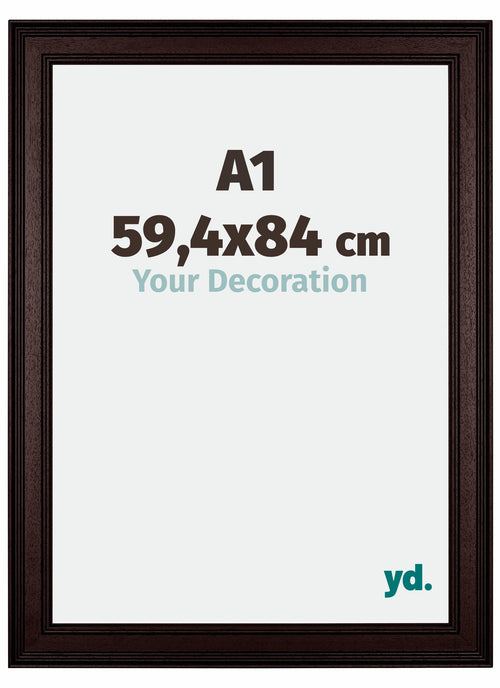 Londen Wooden Photo Frame 59 4x84cm A1 Brown Wenge Front Size | Yourdecoration.co.uk