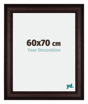 Londen Wooden Photo Frame 60x70cm Brown Wenge Front Size | Yourdecoration.co.uk