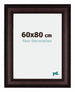 Londen Wooden Photo Frame 60x80cm Brown Wenge Front Size | Yourdecoration.co.uk