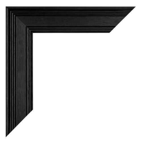 Londen Wooden Photo Frame 60x84cm Black Detail Corner | Yourdecoration.co.uk