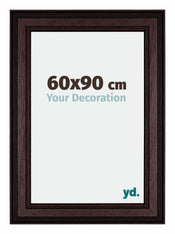 Londen Wooden Photo Frame 60x90cm Brown Wenge Front Size | Yourdecoration.co.uk