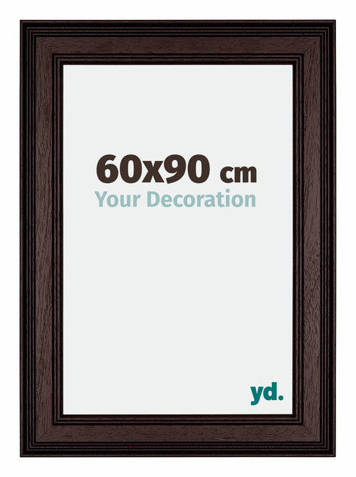 Londen Wooden Photo Frame 60x90cm Brown Wenge Front Size | Yourdecoration.co.uk