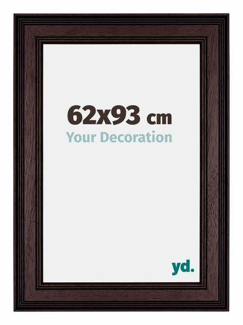 Londen Wooden Photo Frame 62x93cm Brown Wenge Front Size | Yourdecoration.co.uk