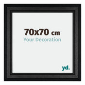 Londen Wooden Photo Frame 70x70cm Black Front Size | Yourdecoration.co.uk