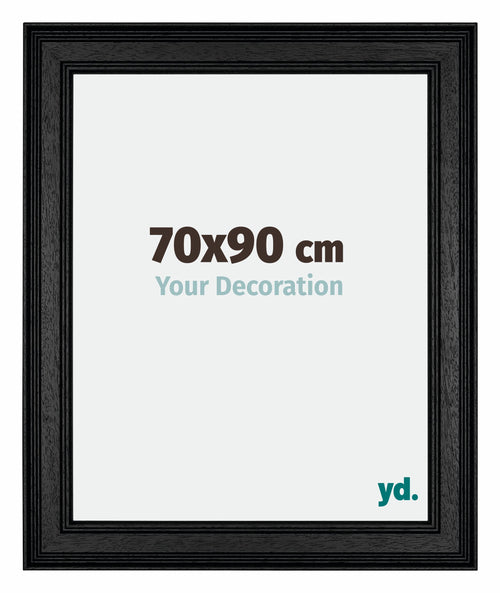 Londen Wooden Photo Frame 70x90cm Black Front Size | Yourdecoration.co.uk