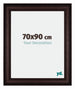 Londen Wooden Photo Frame 70x90cm Brown Wenge Front Size | Yourdecoration.co.uk