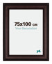 Londen Wooden Photo Frame 75x100cm Brown Wenge Front Size | Yourdecoration.co.uk