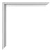 Miami Aluminium Photo Frame 18x24cm Silver Matt Detail Corner | Yourdecoration.co.uk