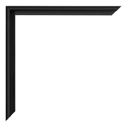 Miami Aluminium Photo Frame 20x20cm Black High Gloss Detail Corner | Yourdecoration.co.uk