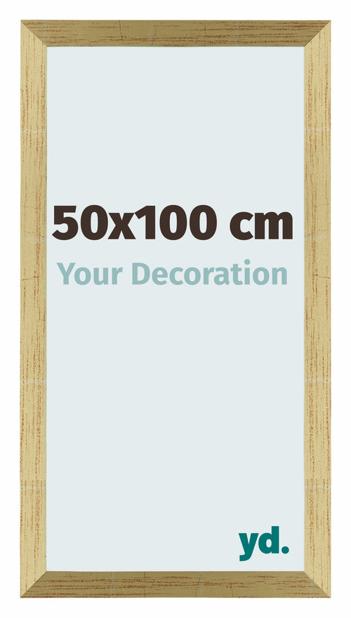 Photo Frame 50x100cm Gold Shiny MDF Mura