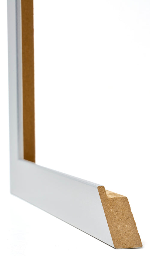 Mura MDF Photo Frame 18x24cm Aluminum Brushed Detail Intersection | Yourdecoration.co.uk