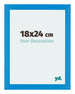 Mura MDF Photo Frame 18x24cm Bright Blue Front Size | Yourdecoration.co.uk