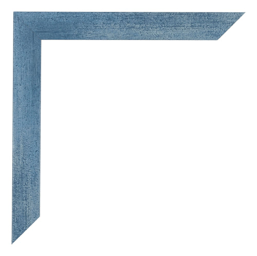 Mura MDF Photo Frame 18x24cm Bright Blue Swept Detail Corner | Yourdecoration.co.uk