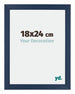 Mura MDF Photo Frame 18x24cm Dark Blue Swept Front Size | Yourdecoration.co.uk