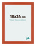 Mura MDF Photo Frame 18x24cm Orange Front Size | Yourdecoration.co.uk