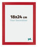 Mura MDF Photo Frame 18x24cm Red Front Size | Yourdecoration.co.uk