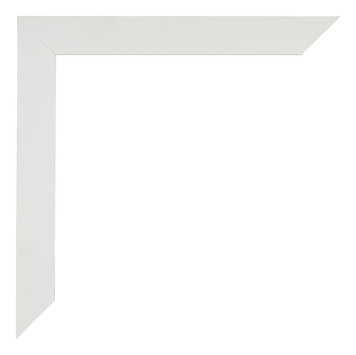 Mura MDF Photo Frame 18x24cm White Matte Detail Corner | Yourdecoration.co.uk