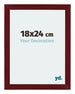 Mura MDF Photo Frame 18x24cm Winered Wiped Front Size | Yourdecoration.co.uk