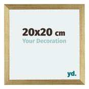 Mura MDF Photo Frame 20x20cm Gold Shiny Front Size | Yourdecoration.co.uk