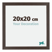 Mura MDF Photo Frame 20x20cm Oak Dark Front Size | Yourdecoration.co.uk