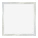 Mura MDF Photo Frame 20x20cm Silver Glossy Vintage Front | Yourdecoration.co.uk