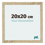 Mura MDF Photo Frame 20x20cm Sonoma Oak Front Size | Yourdecoration.co.uk