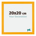 Mura MDF Photo Frame 20x20cm Yellow Front Size | Yourdecoration.co.uk