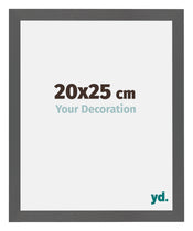 Mura MDF Photo Frame 20x25cm Anthracite Size | Yourdecoration.co.uk