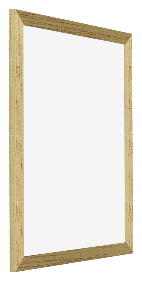 Mura MDF Photo Frame 20x25cm Gold Shiny Front Oblique | Yourdecoration.co.uk