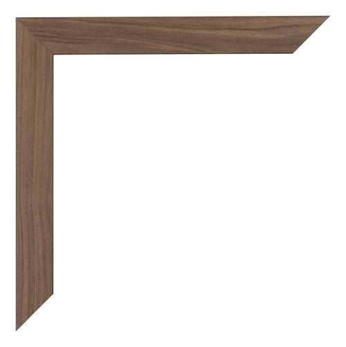 Mura MDF Photo Frame 20x25cm Walnut Dark Detail Corner | Yourdecoration.co.uk