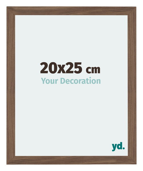 Mura MDF Photo Frame 20x25cm Walnut Dark Front Size | Yourdecoration.co.uk