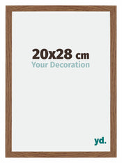 Mura MDF Photo Frame 20x28cm Oak Rustic Front Size | Yourdecoration.co.uk