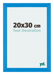 Mura MDF Photo Frame 20x30cm Bright Blue Front Size | Yourdecoration.co.uk