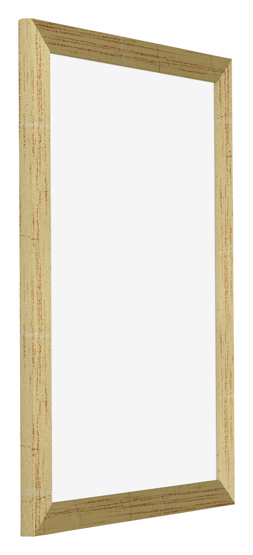 Mura MDF Photo Frame 20x30cm Gold Shiny Front Oblique | Yourdecoration.co.uk