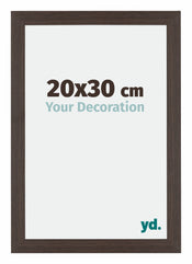 Mura MDF Photo Frame 20x30cm Oak Dark Front Size | Yourdecoration.co.uk