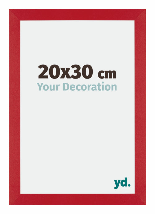 Mura MDF Photo Frame 20x30cm Red Front Size | Yourdecoration.co.uk