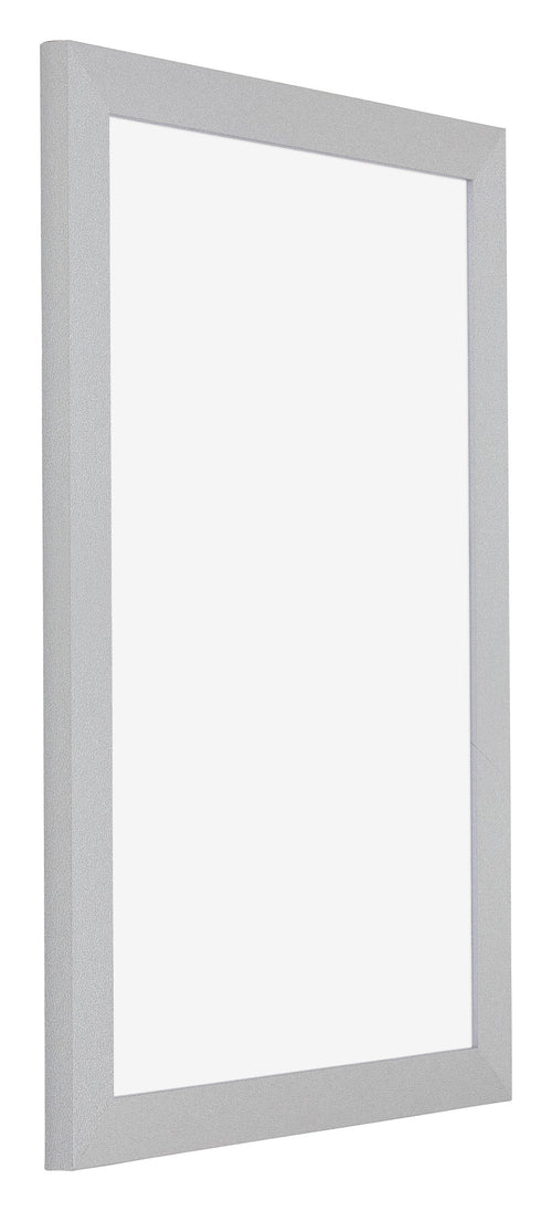 Mura MDF Photo Frame 20x30cm Silver Matte Front Oblique | Yourdecoration.co.uk