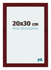 Mura MDF Photo Frame 20x30cm Winered Wiped Front Size | Yourdecoration.co.uk