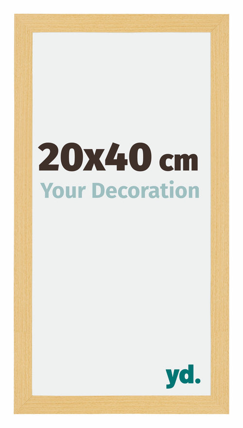 Mura MDF Photo Frame 20x40cm Beech Design Front Size | Yourdecoration.co.uk