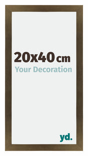 Mura MDF Photo Frame 20x40cm Bronze Design Front Size | Yourdecoration.co.uk