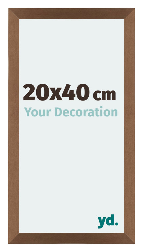 Mura MDF Photo Frame 20x40cm Copper Design Front Size | Yourdecoration.co.uk